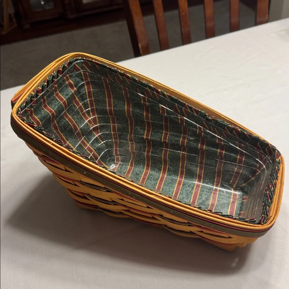 Longaberger Handwoven Holiday sleigh basket.  1997